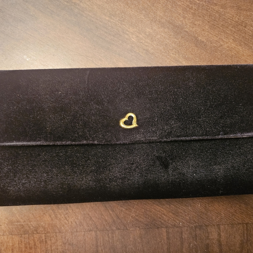 Victoria Secret Elegant Black Velvet Clutch